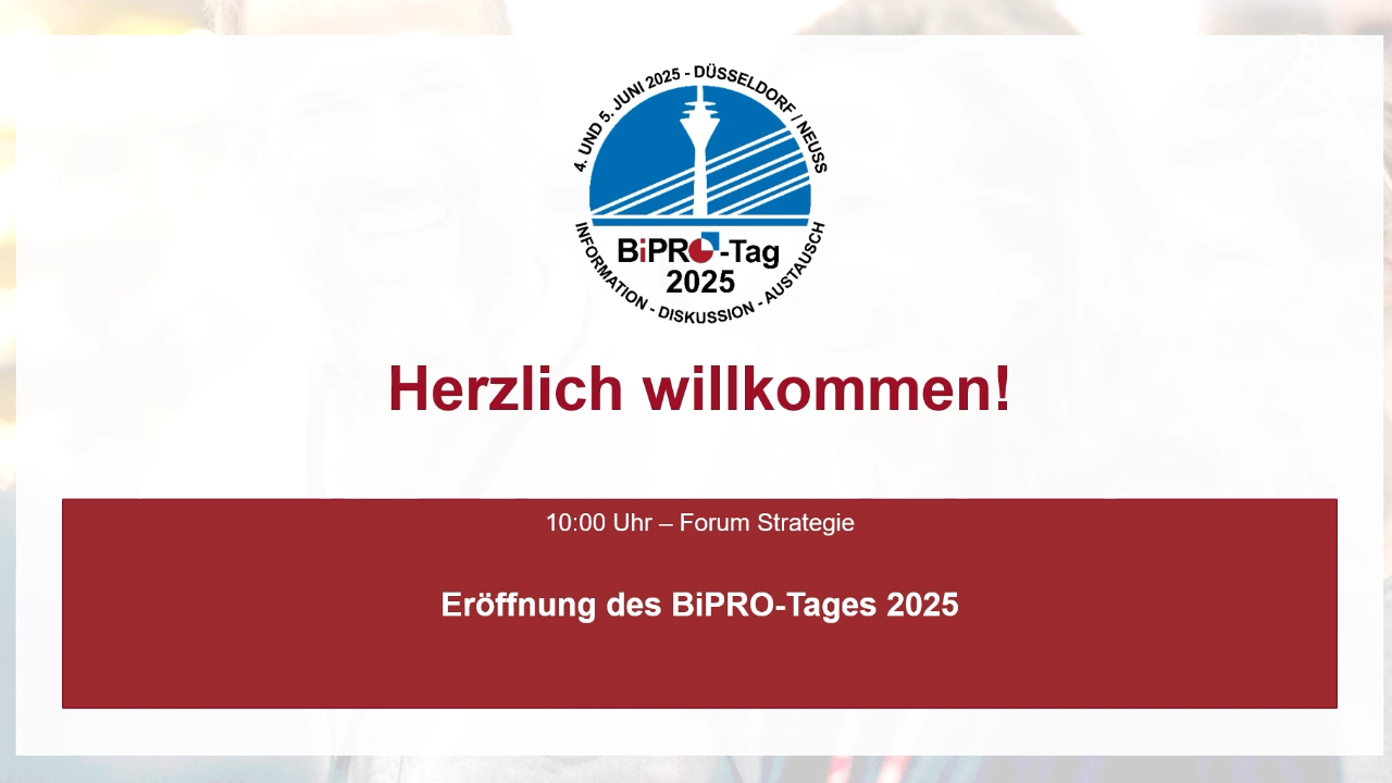 Eröffnung BiPRO-Tag 2025