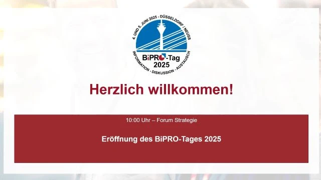 Eröffnung BiPRO-Tag 2025