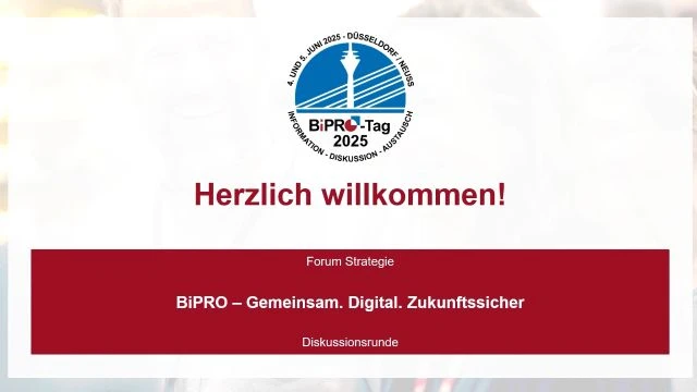 BiPRO Gemeinsam Digital Zukunftssicher