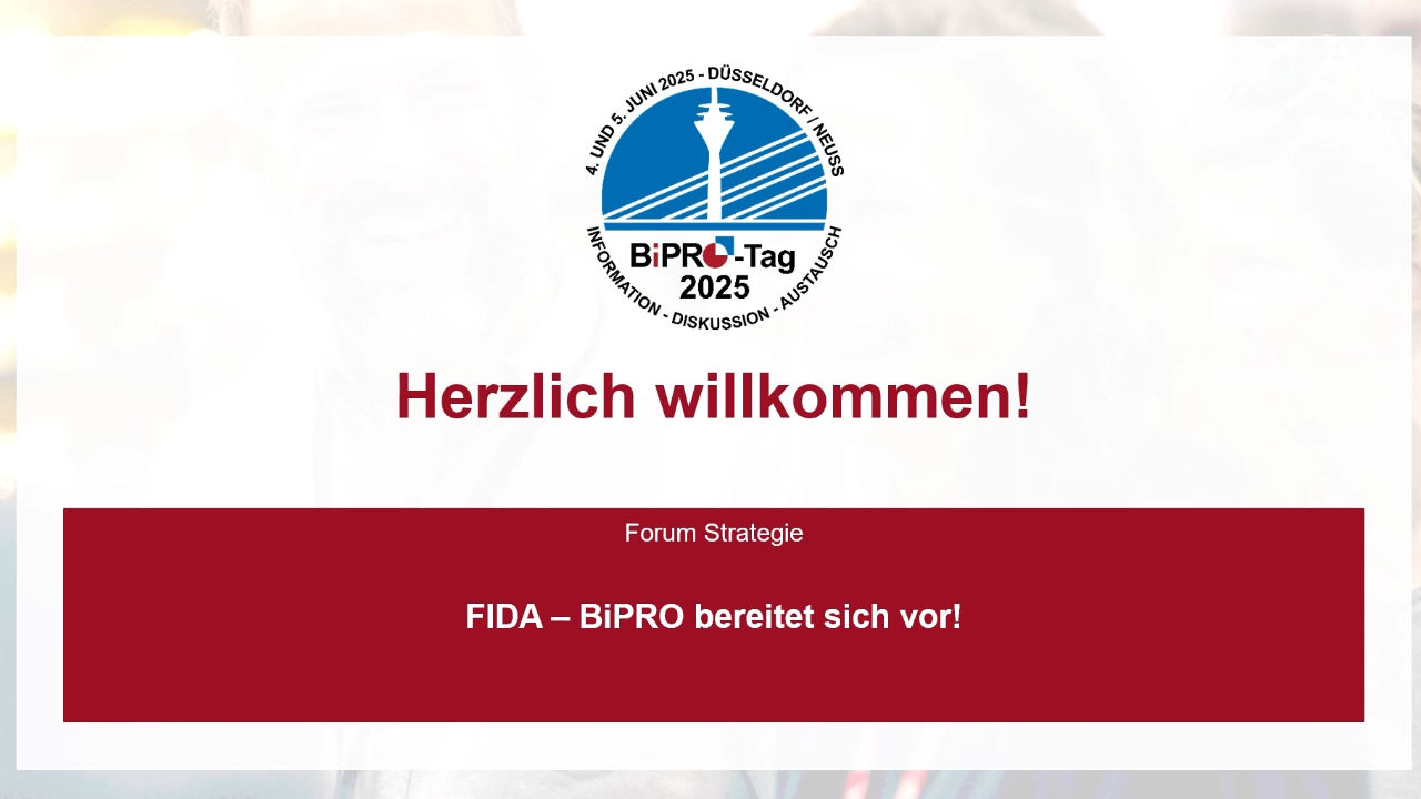 FIDA-BiPRO bereitet sich vor