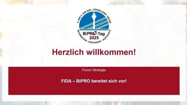 FIDA-BiPRO bereitet sich vor